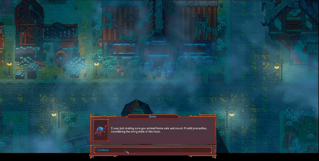 A conversation with Gumu in Emberville